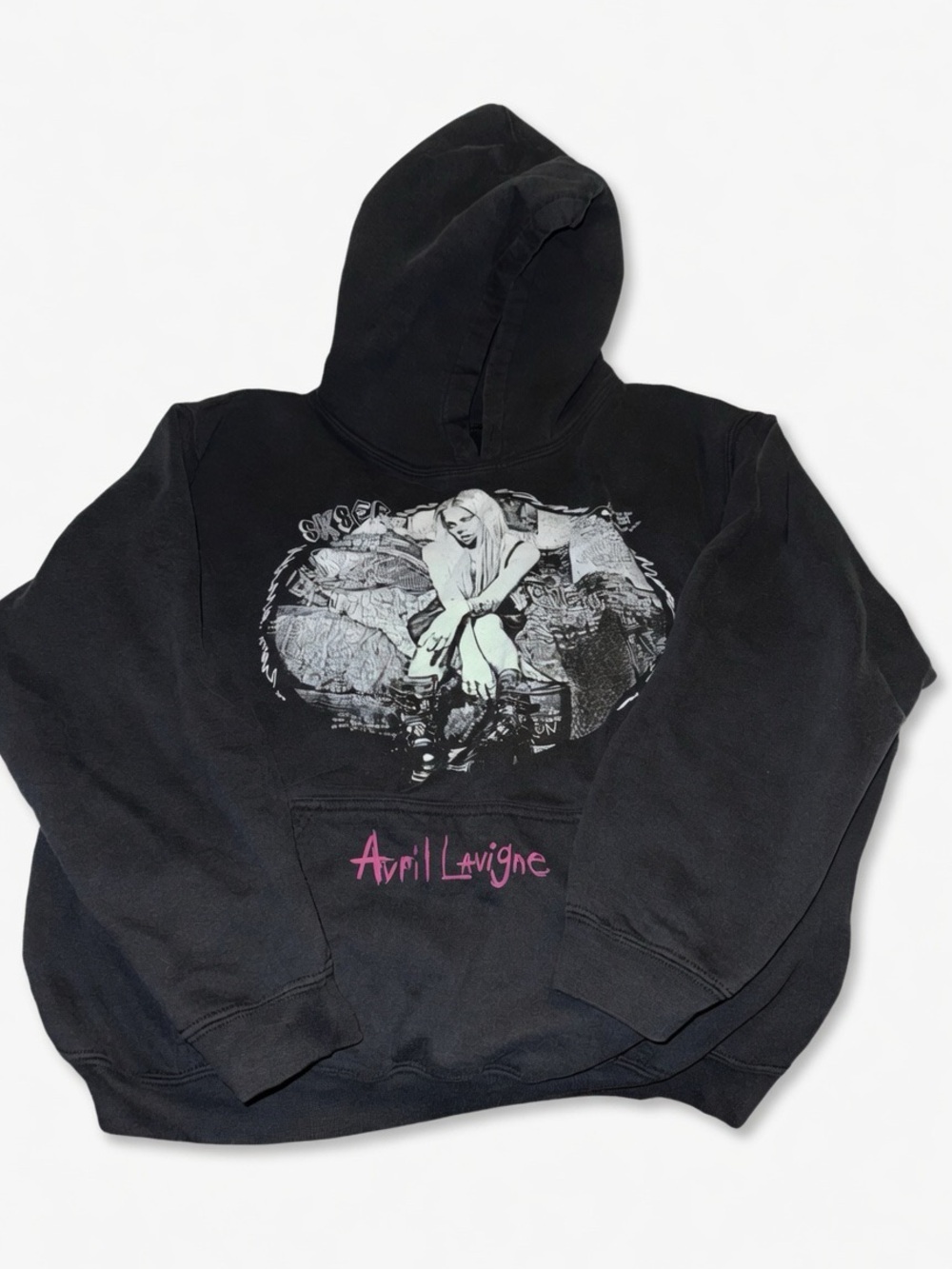 Avril Lavigne Black Graphic Hoodie